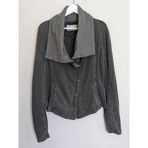 Anthropologie Saturday Sunday Tavi Moto Shawl Cotton Jacket